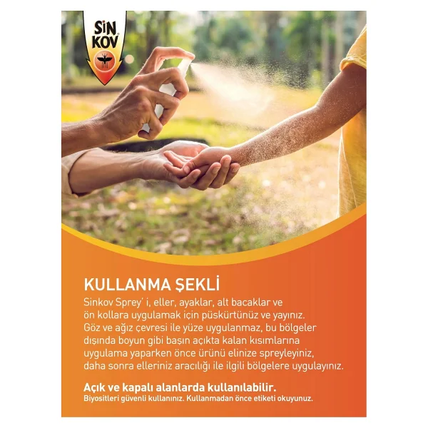 Sinkov Sinek ve Kene Kovucu Sprey 100ML - Uzun Süre Koruma - Görsel 5