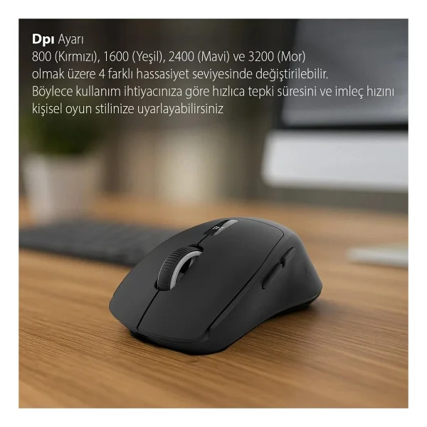 Inca Iwm-397t Şarjlı Optik Kablosuz Mouse - Görsel 4