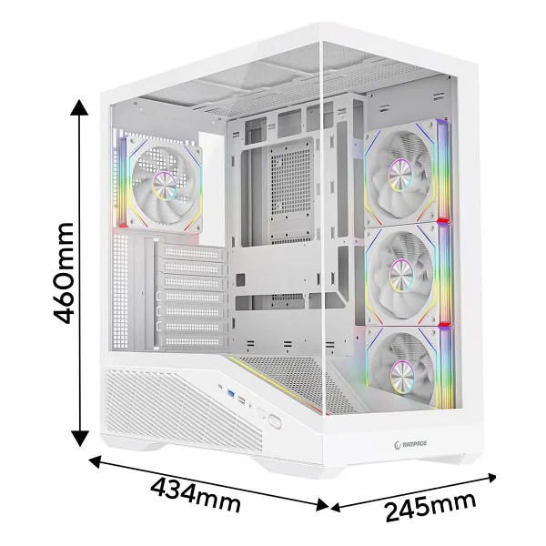 Rampage Reaper Argb Fanlı 750 W Atx Oyuncu Kasası - Görsel 6