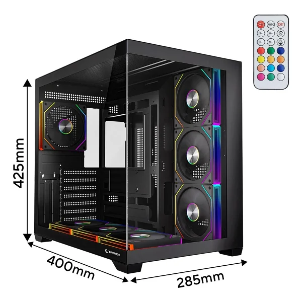 Rampage Ares V2 Argb Fanlı Siyah Atx Oyuncu Kasası - Görsel 7