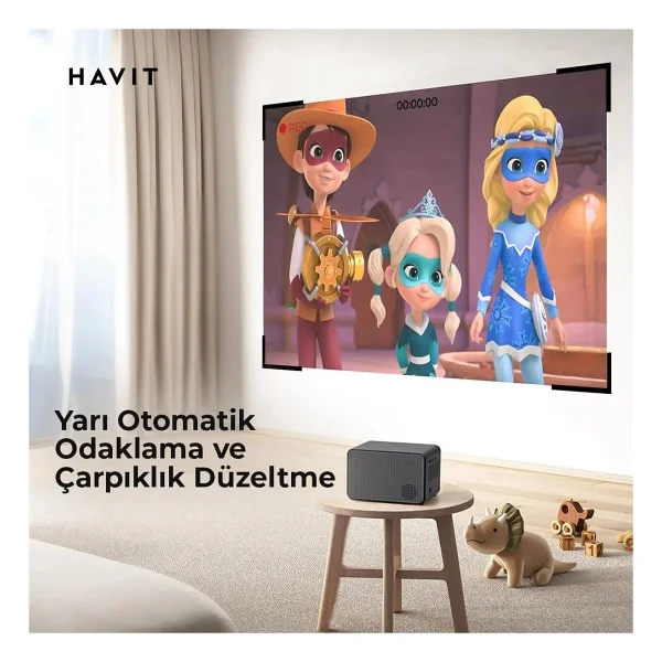 Havit Pj211 Pro Smart 180 Lümen Android Projeksiyon Cihazı - Görsel 7
