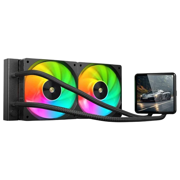 Hyper Rocket 240mm Argb Wl240l040 Siyah 4 Inç Lcd Versiyon CPU Işlemci Sıvı Soğutucu - Görsel 2
