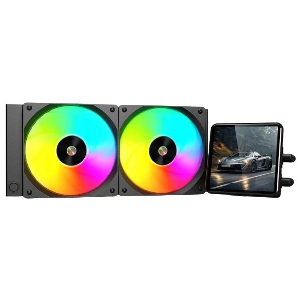 Hyper Rocket 240mm Argb Wl240l040 Siyah 4 Inç Lcd Versiyon CPU Işlemci Sıvı Soğutucu - Görsel 3