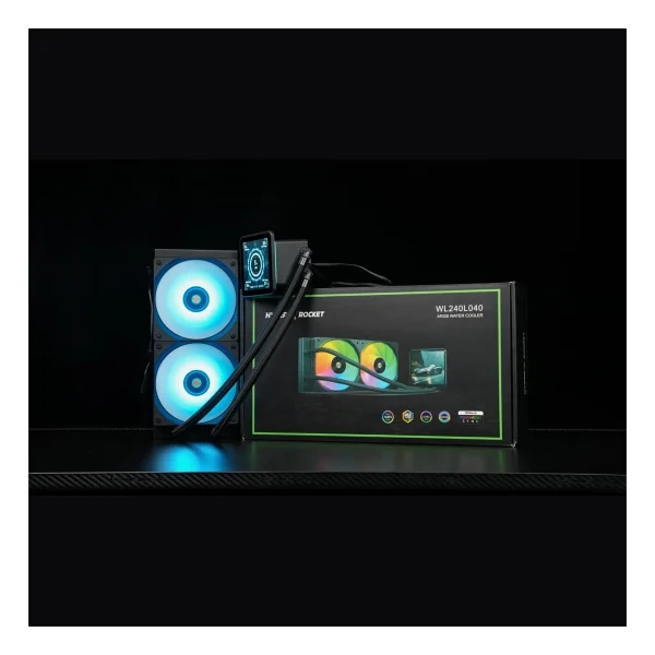 Hyper Rocket 240mm Argb Wl240l040 Siyah 4 Inç Lcd Versiyon CPU Işlemci Sıvı Soğutucu - Görsel 4