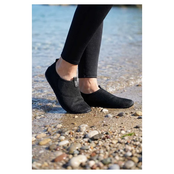 Gezer Yazlık Unisex Pvc Taban Plaj Deniz Havuz Ayakkabı - Füme - 46 - Görsel 7