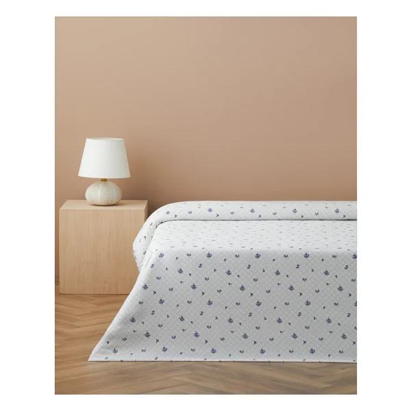 English Home Heritage Blue Baskılı Pamuklu Çift Kişilik Pike 200x220 Cm Mavi - Görsel 6