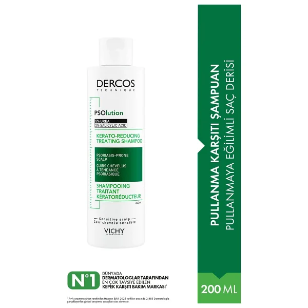 Vichy Dercos Psolution 200 Ml Şampuan - Görsel 6