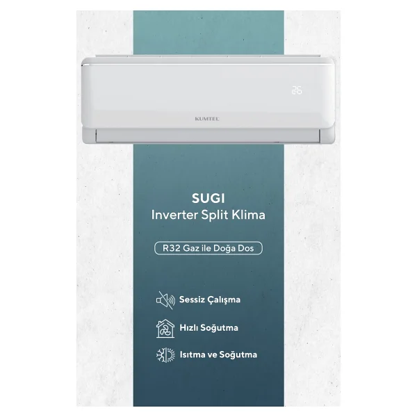 Kumtel Sugi Kmsac-12 12000 Btu A++ Inverter Duvar Tipi Klima - Görsel 2