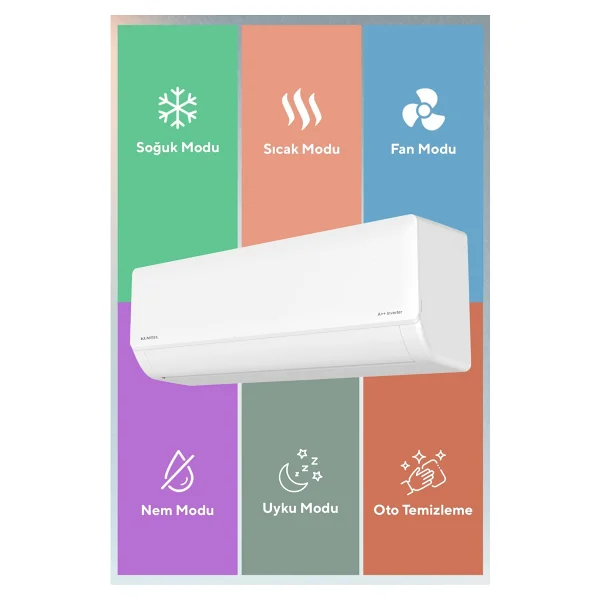 Kumtel Sugi Kmsac-12 12000 Btu A++ Inverter Duvar Tipi Klima - Görsel 5