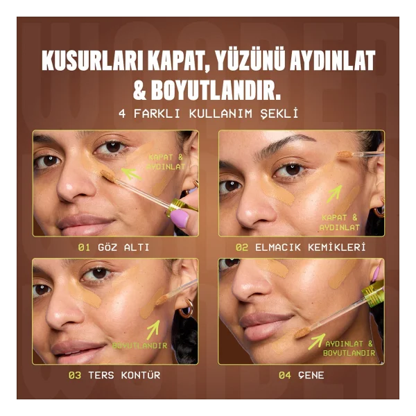 Nyx Professional Makeup Wonder Snatch Nemlendirme Etkili 11 Neutral Beige 10 Ml Likit Kapatıcı - Görsel 6