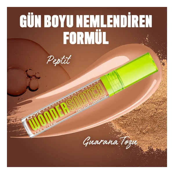 Nyx Professional Makeup Wonder Snatch Nemlendirme Etkili 15 Neutral Tan 10 Ml Likit Kapatıcı - Görsel 4