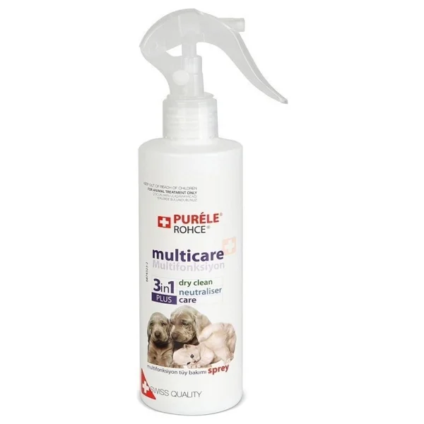 Purele Kedi Ve Köpek 250 Ml Kuru Yıkama Tüy Bakım Spreyi Evcil Dostlar İçin Yumuşaklık Ve Parlaklık Sağlar - Görsel 2