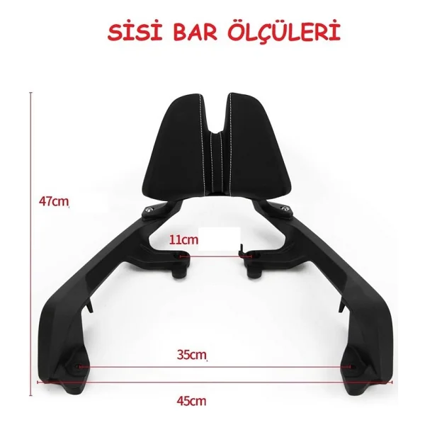 Honda X-Adv 750 Sissy Bar Bağlantı Demiri Sırt Dayama Arasmto - Görsel 3