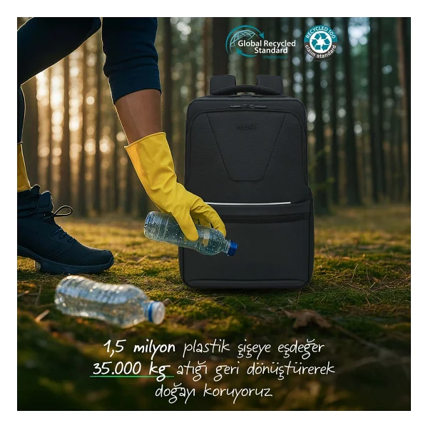 Mack Office Pro-4 Eco MCE-1213 16" Laptop Sırt Çantası - Görsel 8