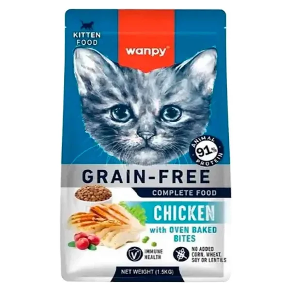 Wanpy Tavuklu 1.5 Kg Yavru Kedi Maması - Görsel 8