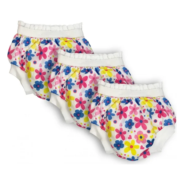 Sema Baby Flowers Desenli 3'lü No:1 10-15 Kg Lüks Alıştırma Külodu - Görsel 7