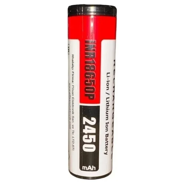 Orion 18650p 3.7 V 2450 mAh 12c Li-İon Şarjlı Pil - Görsel 3