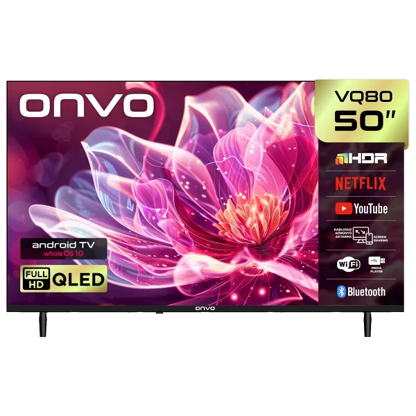 Onvo 50vq80f2fa Full HD 50" 127 Ekran Uydu Alıcılı Smart QLED TV - Görsel 5