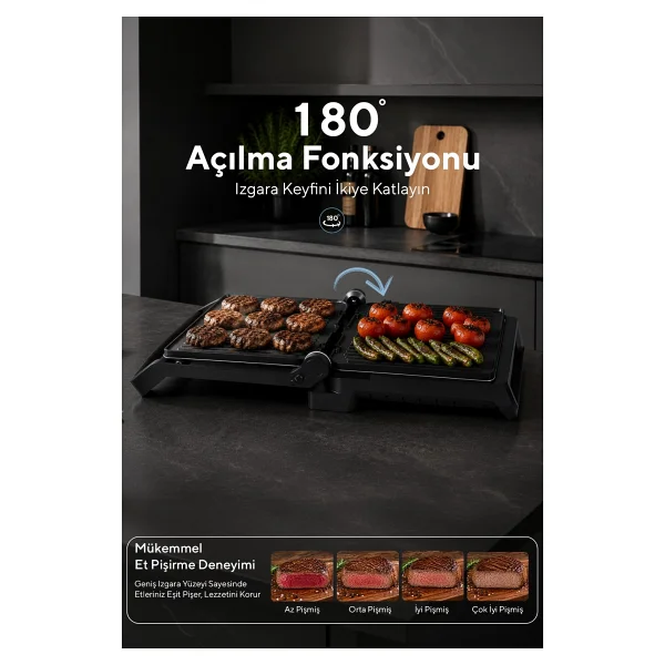 Kumtel Ttm-10 2000 W Izgara Ve Tost Makinesi - Görsel 3
