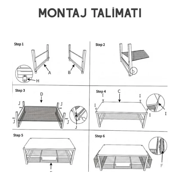 Temel Siyah Metal Mesh Monitör Yükseltici Stand Çekmeceli Kalemlikli Masaüstü Organizer 9210 - Görsel 8