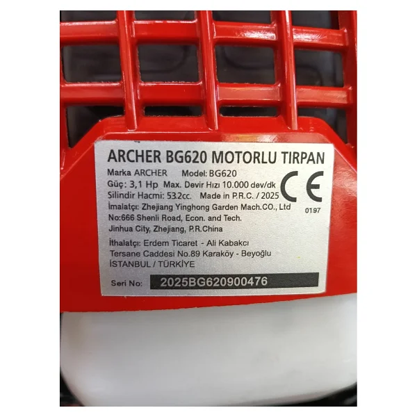 Archer Australia Archer Australıa Bg620 Sırt Tipi Tırpan 3,1 Hp - Görsel 5