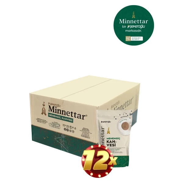 Şekeroğlu Minnettar Menengiç Kahvesi Toz 12 x 165 gr ( 12 Adet ) - Türk Kahvesi - 1 Paket - Görsel 2