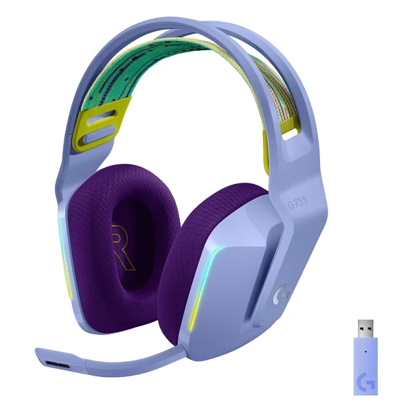 Logitech G733 Lightspeed RGB 7.1 Kablosuz Kulak Üstü Oyuncu Kulaklığı - Görsel 7