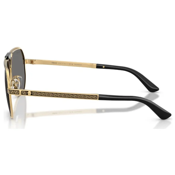 Versace Ve2294 100281 Black-Dark Grey Polarize Erkek Güneş Gözlüğü - Görsel 8