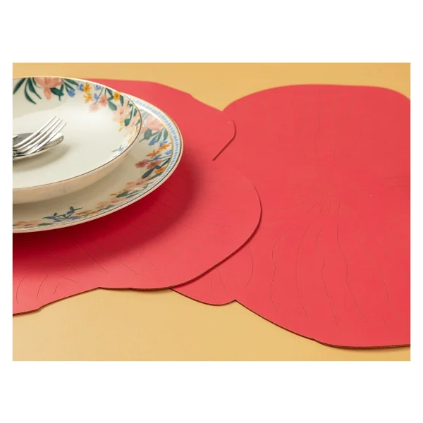 English Home Blossom Suni Deri 2'li Amerikan Servis 40 Cm Pembe - 40 X 40 Cm - Görsel 2