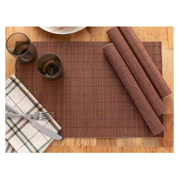 English Home Martinez Bambu 4'lü Amerıkan Servıs 30 X 45 Cm Bal - Bal Rengi - Görsel 8