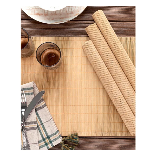 English Home Martinez Bambu 4'lü Amerıkan Servıs 30 X 45 Cm Bal - Bal Rengi - Görsel 4