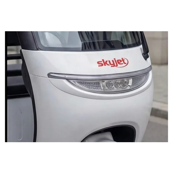 Skyjet Trıon Elektrikli Moped Beyaz Siyah - Görsel 3