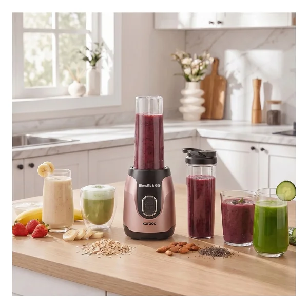 Karaca Blendfit Go Personal Çift Hazneli 550 W Kişisel Smoothie Blender - Görsel 3