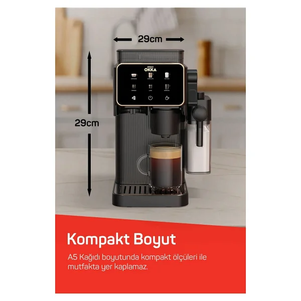 Arzum Okka Barista Compact Ok0047 Tam Otomatik Espresso Makinesi - Görsel 5