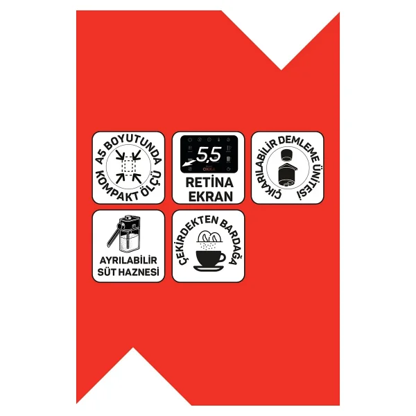 Arzum Okka Barista Compact Ok0047 Tam Otomatik Espresso Makinesi - Görsel 10