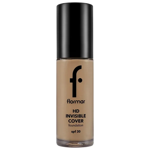Flormar Invisible Cover HD Yarı Parlak Bitişli Spf 30 120 Honey 30 Ml Likit Fondöten - Görsel 6