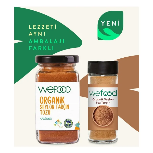 Wefood Organik Seylon Tarçın Tozu 45 Gr 2'li - Görsel 4