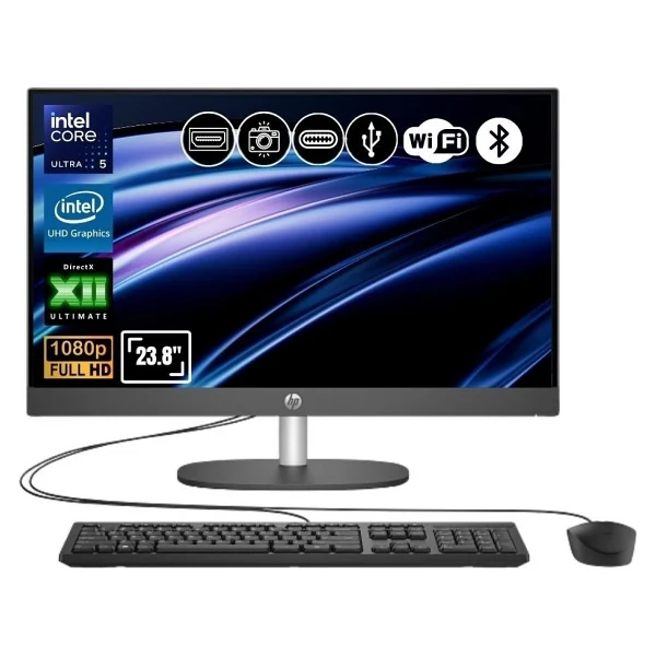 Hp Proone 240 G10 D1gd0et Ultra 5 125u 16 GB 512 GB SSD Intel Graphics 23.8" Full HD All İn One PC - Görsel 6