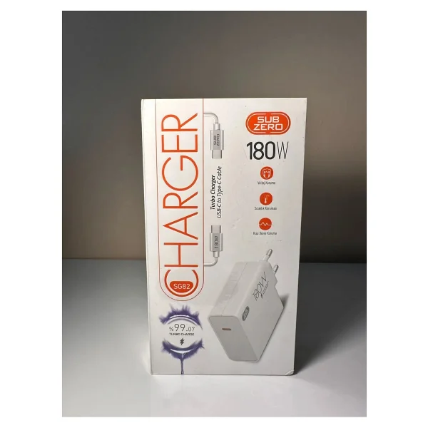 Subzero Sg82 180 W Type-C Kablolu Hızlı Şarj Aleti - Görsel 2