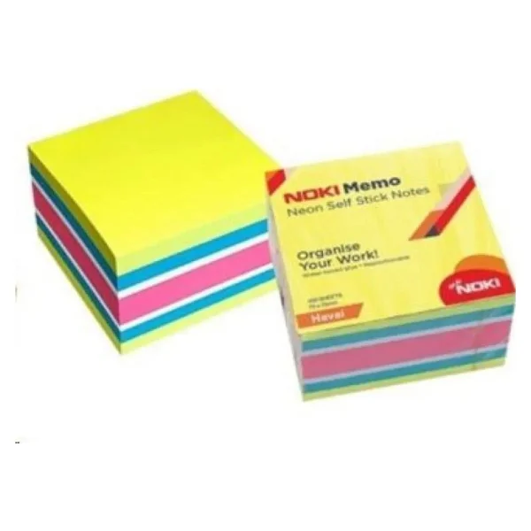 Nokı Noki Memo 75x75 Neon Yapışkanlı Küp Blok 450 Sf Havai - Görsel 2
