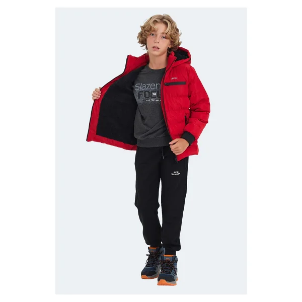 Slazenger Captain Kapüşonlu Çocuk Şişme Mont - Görsel 6
