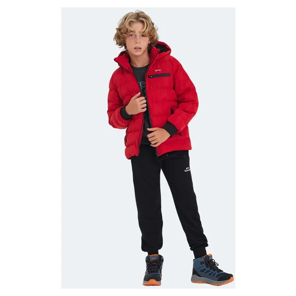 Slazenger Captain Kapüşonlu Çocuk Şişme Mont - Görsel 7