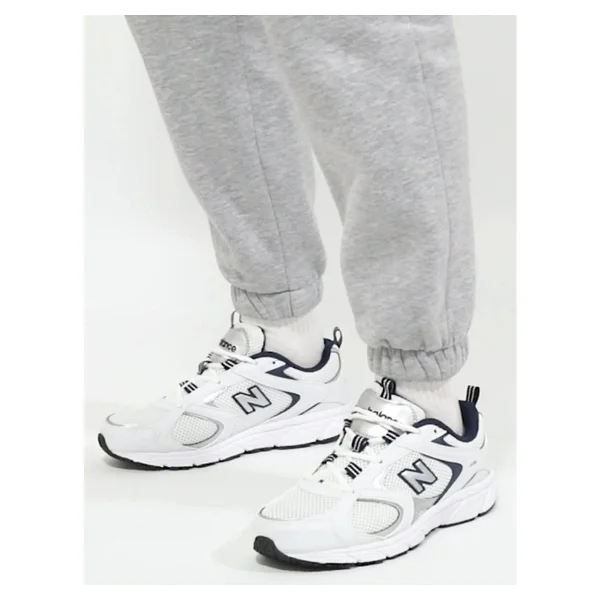 New Balance 408 Ml408wn Beyaz-Lacivert Spor Ayakkabı - Görsel 5