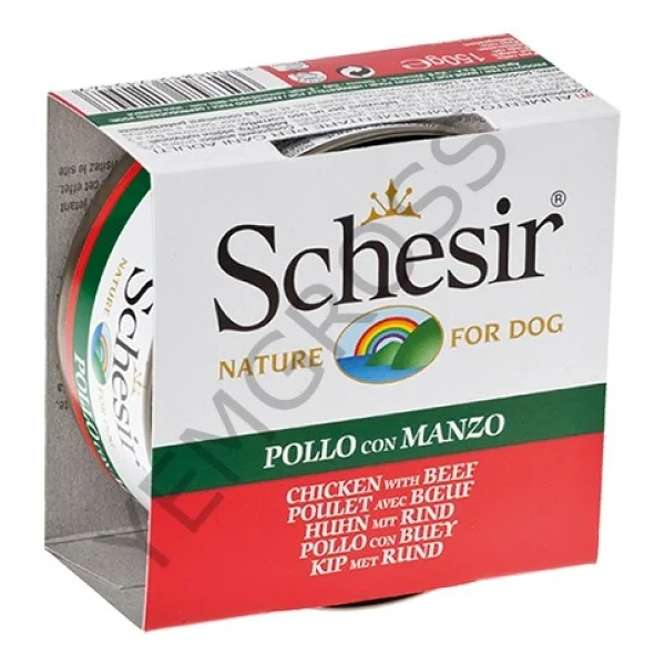 Schesir Dog Jelly Tavuklu ve Sığır Etli 150 gr Yetişkin Köpek Konservesi - Görsel 7