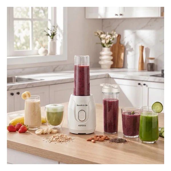 Karaca Blendfit Go Personal Çift Hazneli 550 W Starlight Kişisel Smoothie Blender - Görsel 2
