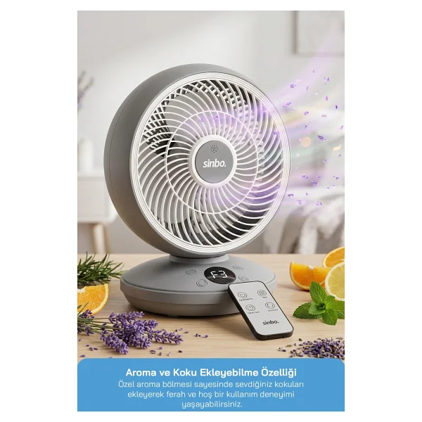Sinbo Sf-7702 Uzaktan Kumandalı Masaüstü Vantilatör - Görsel 5