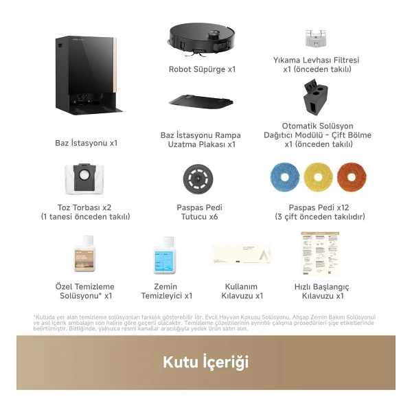 Mova Mobıus 60 Çöp İstasyonlu Akıllı Robot Süpürge - Görsel 8