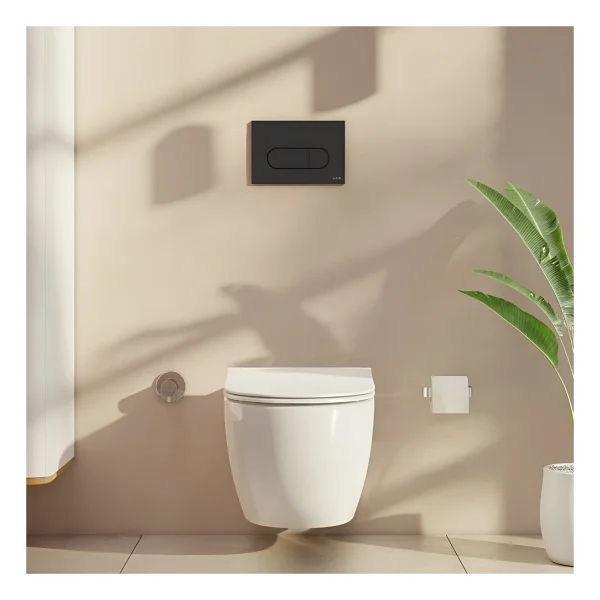 Vitra Mat Siyah Gömme Rezervuar Seti Asma Klozet Uyumlu 8 Cm 768-1851-740-2211-A4146136 - Görsel 2
