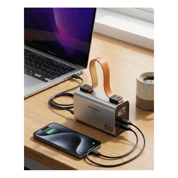 50000 mAh Powerbank Süper Hızlı Şarj LED Dijital Göstergeli Taşınabilir Şarj Cihazı - Görsel 7