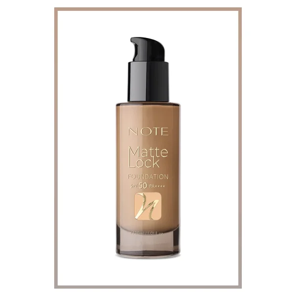 Note Matte Lock Spf 50 Pa++++ 120 Medium Beige 30 Ml Likit Fondöten - Görsel 5